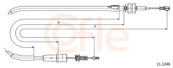 COFLE 11.1246 Accelerator Cable