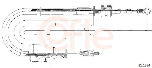COFLE 11.1324 Accelerator Cable