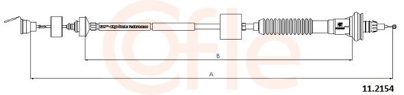 COFLE 11.2154 Cable Pull, clutch control