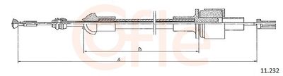 Cable Pull, clutch control COFLE 11.232