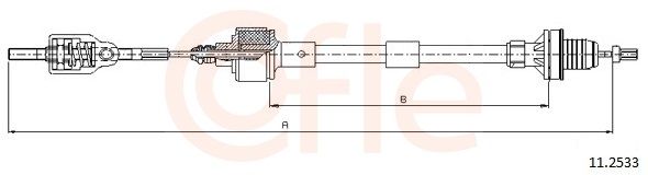 COFLE 11.2533 Cable Pull, clutch control