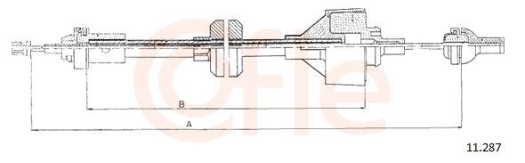 COFLE 11.287 Cable Pull, clutch control