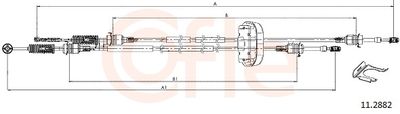 Cable Pull, manual transmission COFLE 11.2882