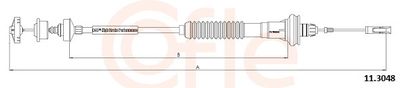 Cable Pull, clutch control COFLE 11.3048