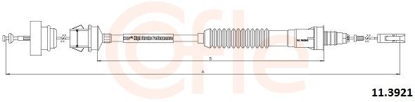 COFLE 11.3921 Cable Pull, clutch control