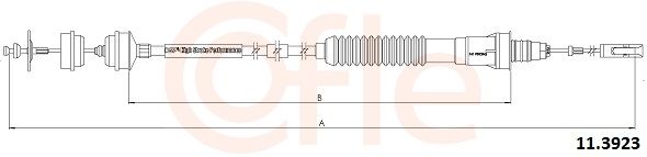 COFLE 11.3923 Cable Pull, clutch control