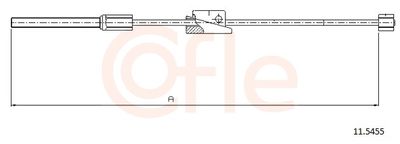 Cable Pull, parking brake COFLE 11.5455