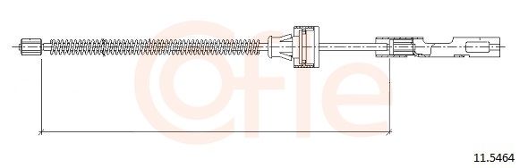 COFLE 11.5464 Cable Pull, parking brake