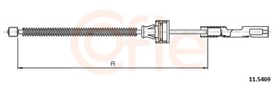 Cable Pull, parking brake COFLE 11.5469