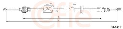 Cable Pull, parking brake COFLE 11.5497