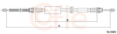 Cable Pull, parking brake COFLE 11.5503