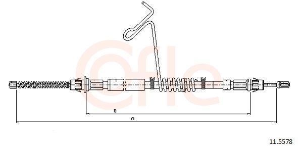 COFLE 11.5578 Cable Pull, parking brake