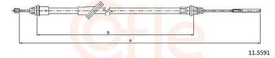 Cable Pull, parking brake COFLE 11.5591