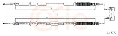 Cable Pull, parking brake COFLE 11.5770