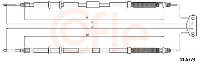 Cable Pull, parking brake COFLE 11.5774