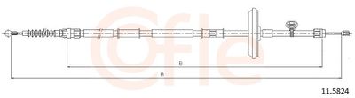Cable Pull, parking brake COFLE 11.5824