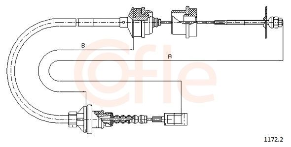 COFLE 1172.2 Cable Pull, clutch control