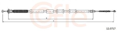 Cable Pull, parking brake COFLE 12.0717