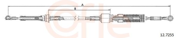 COFLE 12.7255 Cable Pull, manual transmission