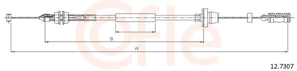COFLE 12.7307 Accelerator Cable