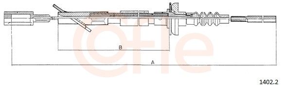 COFLE 1402.2 Cable Pull, clutch control