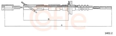 Cable Pull, clutch control COFLE 1402.2