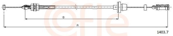 COFLE 1403.7 Accelerator Cable
