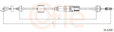 Cable Pull, clutch control COFLE 15.1218