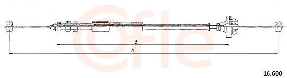 COFLE 16.600 Accelerator Cable