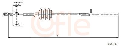 Cable Pull, parking brake COFLE 1651.10