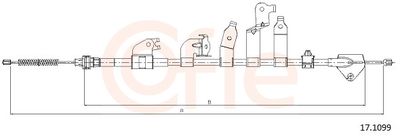 Cable Pull, parking brake COFLE 17.1099