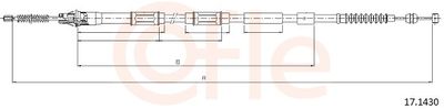Cable Pull, parking brake COFLE 17.1430