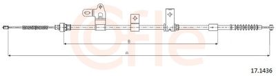 Cable Pull, parking brake COFLE 17.1436