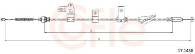 Cable Pull, parking brake COFLE 17.1438