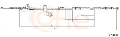 Cable Pull, parking brake COFLE 17.1559