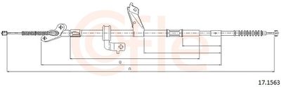 Cable Pull, parking brake COFLE 17.1563