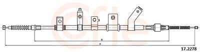 Cable Pull, parking brake COFLE 17.2278