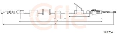 Cable Pull, parking brake COFLE 17.2284