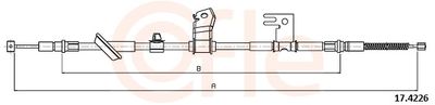 Cable Pull, parking brake COFLE 17.4226