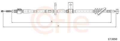 Cable Pull, parking brake COFLE 17.5050
