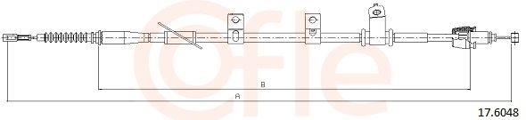 COFLE 17.6048 Cable Pull, parking brake