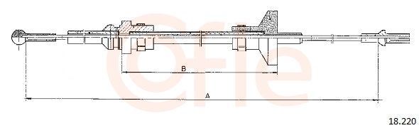 COFLE 18.220 Cable Pull, clutch control