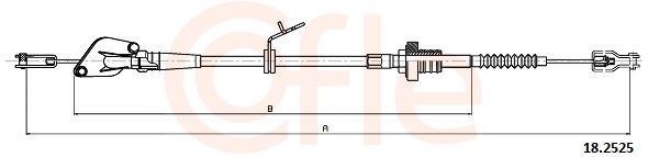 COFLE 18.2525 Cable Pull, clutch control