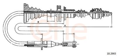 Cable Pull, clutch control COFLE 18.2663