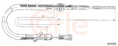 Cable Pull, clutch control COFLE 18.6101