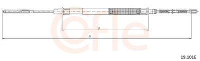 Cable Pull, parking brake COFLE 19.101E