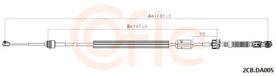 Cable Pull, manual transmission COFLE 2CB.DA005