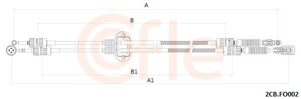 COFLE 2CB.FO002 Cable Pull, manual transmission