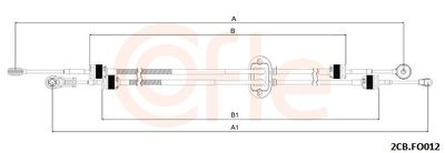 Cable Pull, manual transmission COFLE 2CB.FO012
