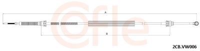 Cable Pull, manual transmission COFLE 2CB.VK006